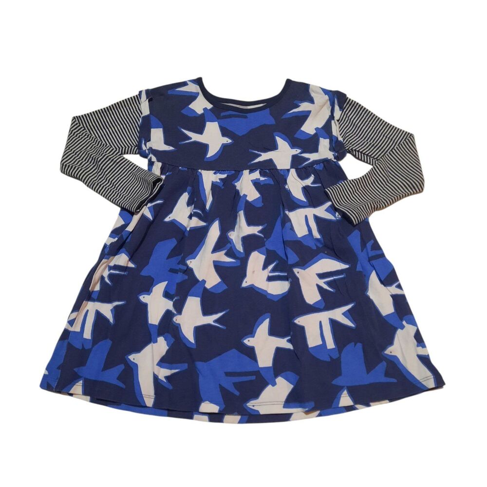 Tea Collection Girls Blue Bird Dress 5